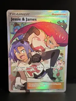 Pokemon Jesse And James Full Art Trainer Card 68/68 Hidden Fates NM+/Mint - Image 1