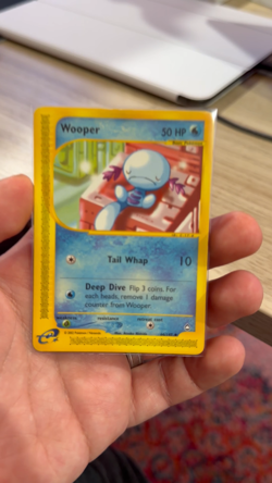 Wooper 66/147 Aquapolis Non Holo Near Mint Condition Pokemon Card Vintage - Image 2