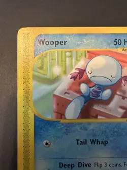 Wooper 66/147 Aquapolis Non Holo Near Mint Condition Pokemon Card Vintage WoTC - Image 2