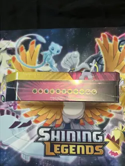 2019 Pokemon Tag Team Mewtwo & Mew GX Power Partnership Tin Promo Factory Sealed - Image 3