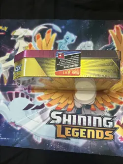 2019 Pokemon Tag Team Mewtwo & Mew GX Power Partnership Tin Promo Factory Sealed - Image 5