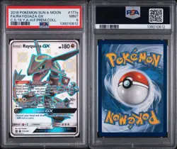 2018 POKEMON SUN & MOON CELESTIAL STORM #177A FULL ART/RAYQUAZA GX PSA 9 - Image 3