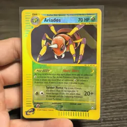 Ariados 3/147 Reverse Holo Rare Aquapolis Pokemon TCG WOTC LP Vintage E Reader - Image 1