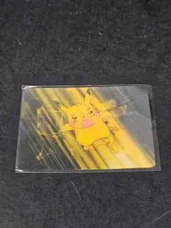Pokemon Pikachu Lenticular Card Viz Video Pioneer PIKA-0018D Water Blast Good - Image 1