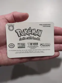 Pokemon Pikachu Raichu 3D Lenticular Promo Card Viz Video Pioneer PIKA-0030D/DVD - Image 2