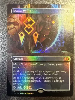Mana Vault (Borderless) Double Masters 2022 Foil + 1 pack of MTG Fifth Dawn - Image 4