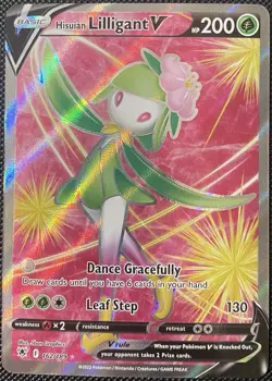 Hisuian Lilligant V (Full Art) 162/189 Swsh10: Astral Radiance Holo Pokemon Card - Image 1