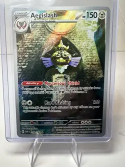 Pokemon TCG Aegislash Paradox Rift 210/182 Holo Illustration Rare Card - Image 1