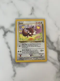 Eevee 51/64 Unlimited Common Card(Pokemon TCG 1999 Jungle Set) - Image 3