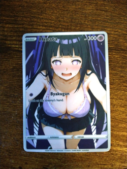 Beautiful Waifu Card - Hinata Struggle - Goddess ACG Custom DIY Fan Art Card - Image 1