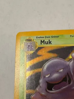 Pokemon TCG Muk Holo Rare Card 13/62 Fossil 1999 - Image 3