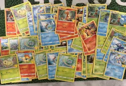 LOT OF 60 McDonalds 2021 Pokemon 25th anniversary Cards BASE LOT ALL NON HOLOS - Image 1