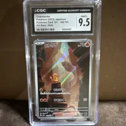 Pokemon Charmander 168/165 Sv2a Card 151 Art Rare Holo Japanese CGC 9.5 - Image 1