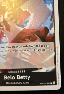 Belo Betty OP12-090 Common Legacy Of The Master One Piece Card Game - Image 5