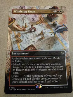 Windcrag Siege - (Borderless) Tarkir: Dragonstorm Regular - Mtg - Image 1