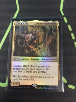 MTG Magic The Gathering Dakkon Blackblade Foil Secret Lair Commander - Image 1