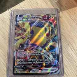 Pokemon TCG: Sword & Shield- Silver Tempest Regieleki VMAX 058/195 LP - Image 1