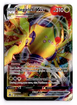 Regieleki VMAX 058/195 Sword & Shield - Silver Tempest Holo Pokemon TCG - NM - Image 1