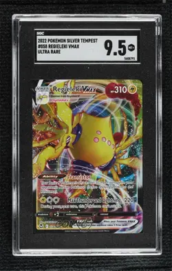 Regieleki VMAX Pokemon Sword & Shield Silver Tempest SGC 9.5 Mint+ - Image 1