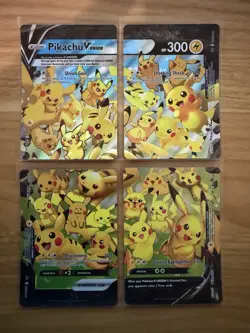 Pokemon Pikachu V-Union Set SWSH139-142 Black Star Promo Near Mint NM - Image 1