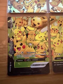 Pokemon Pikachu V-Union Set SWSH139-142 Black Star Promo Near Mint NM - Image 4