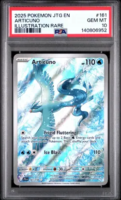 2025 POKEMON JTG EN-JOURNEY TOGETHER ILLUSTRATION RARE #161 ARTICUNO PSA 10 - Image 1