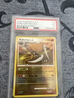 Pokemon TCG Kabutops 6/100 Reverse Holo Rare - Majestic Dawn - PSA 5 - Image 1