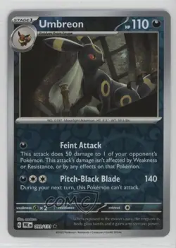 Umbreon Reverse Foil Pokemon Prismatic Evolutions PRE #059 - Image 1