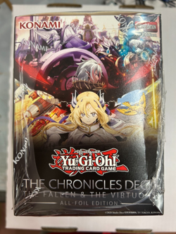 Yu-Gi-Oh 8x THE CHRONICLES DECK The Fallen The Virtuous All-Foil Edition Display - Image 4