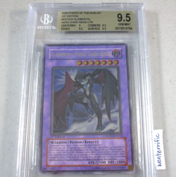 BGS 9.5 Elemental Hero Dark Neos POTD-EN033 1st Ed Ultimate Rare YuGiOh English - Image 1