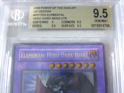 BGS 9.5 Elemental Hero Dark Neos POTD-EN033 1st Ed Ultimate Rare YuGiOh English - Image 2