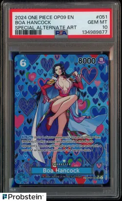 2024 One Piece OP09 EN Special Alternate Art #051 Boa Hancock PSA 10 GEM MINT - Image 1