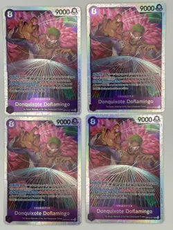 4x Donquixote Doflamingo OP10-071 - One Piece TCG English - SR Foil Playset - Image 1