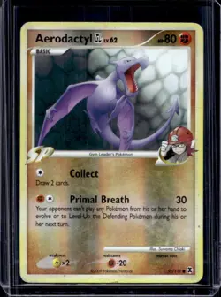 2009 Pokemon Platinum Rising Rivals Aerodactyl Reverse Holo #55/111 - Image 1