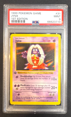 1999 Pokemon Game #31 Jynx 1st Edition Shadowless PSA 9 MINT - Image 1