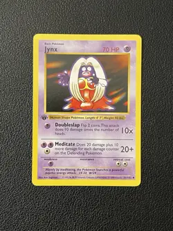 Jynx #31/102 1st Edition Shadowless Base Set Pokemon TCG NM - Image 1