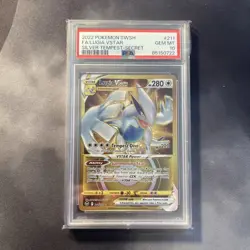 2022 POKEMON SWORD & SHIELD SILVER TEMPEST SECRET FULL ART/LUGIA VSTAR PSA 10 - Image 1