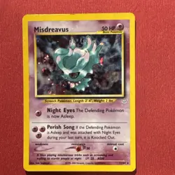 Misdreavus Neo Revelation Double HOLO Error Eyes Pokemon TCG 11/64 HP Ungraded - Image 1