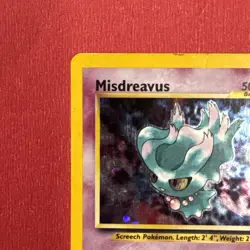 Misdreavus Neo Revelation Double HOLO Error Eyes Pokemon TCG 11/64 HP Ungraded - Image 2