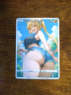 Beautiful Waifu Card - Quetzalcoatl Walk - Goddess ACG Custom DIY Fan Art Card - Image 1