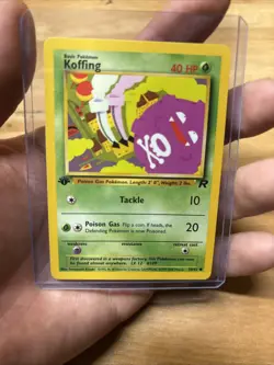 Koffing 1st Edition Pokemon Card Team Rocket 58/82 LP - Image 1