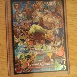 One Piece Edward Newgate Character Card ST15-002 8000 Power Full Art Bandai - Image 1