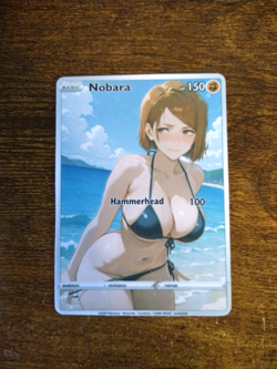 Beautiful Waifu Card - Nobara Beach - Goddess ACG Custom DIY Fan Art Card - Image 1
