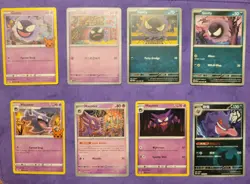 Pokemon Collection Set X8 Card GASTLY HAUNTER GENGAR Nm Condition - Image 1