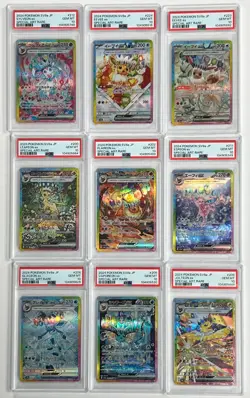 PSA 10 COMPLETE SET OF 9 CARD UMBREON EEVEE SYLVEON TERASTAL FESTIVAL SAR - Image 1