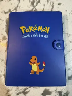 Vintage Pokemon 1999 Charmander 4-Pocket Card Binder Book With 85 Cards Vtg Base - Image 1