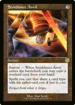 X 1 Semblance Anvil Retro Frame NM-M MTG The Brothers' War 052 MTG Magic - Image 1