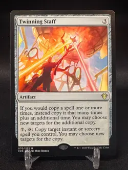 Twinning Staff Regular MTG Commander 2020 C20 Unplayed Magic The Gathering - NM - Image 1