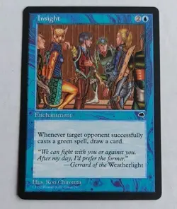MTG INSIGHT TEMPEST BLUE 1997 MAGIC THE GATHERING NM/MINT BP - Image 1