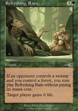 4x Refreshing Rain ~ Lightly Played Nemesis MTG Magic x4 4 UltimateMTG Playset G - Image 1